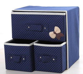 【厂家直销】加厚双层三抽无纺布收纳盒——打造整洁家居的收纳利器